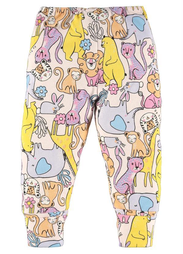 Up Baby - Calça Bebê Menina Suedine Rosa 3