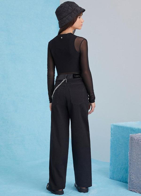 I Am - Calça Black Resinada Preto 4