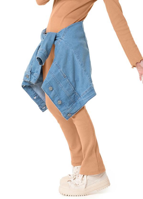 Malwee Kids - Calça Boot Cut Infantil Menina Marrom