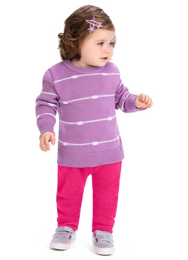 Alenice - Calça Bordado Ursinho Menina Rosa 3