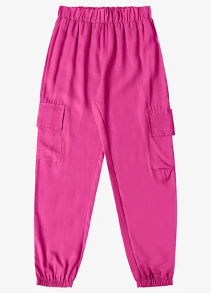Minty - Calça Cargo Feminina Rosa - MINTY
