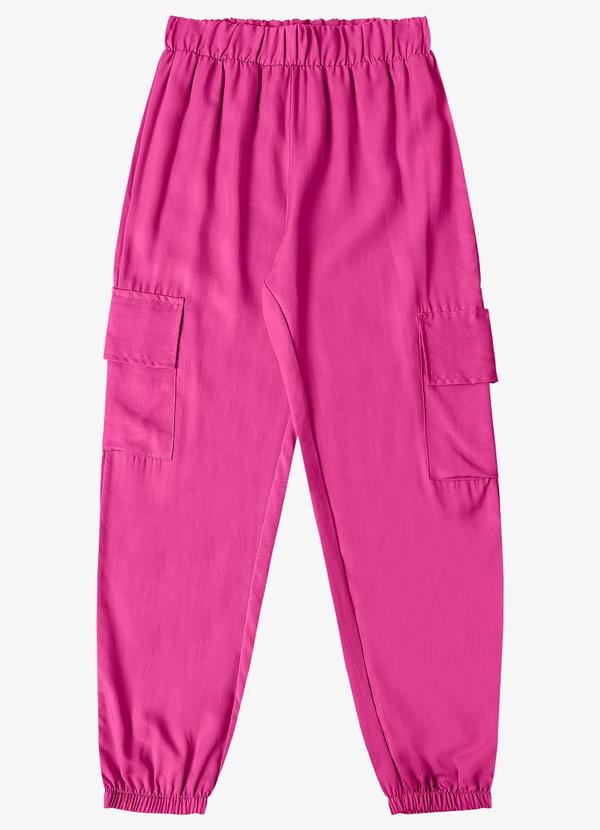 Minty - Calça Cargo Feminina Rosa