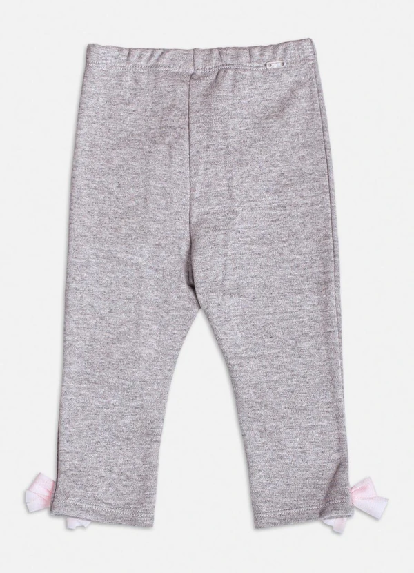Momi - Calça Cinza com Laços de Tule Cinza 2