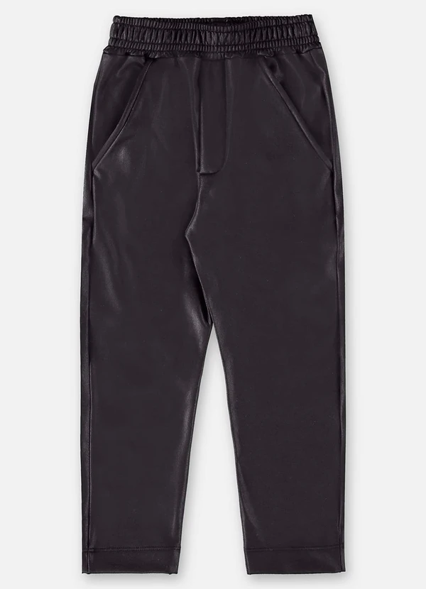 Up Baby - Calça Cirrê Infantil para Menina Preto 3