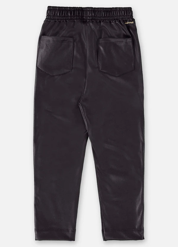 Up Baby - Calça Cirrê Infantil para Menina Preto 4