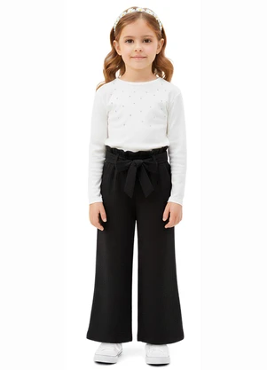 Carinhoso - Calça Clochard Wide Leg Preto - CARINHOSO