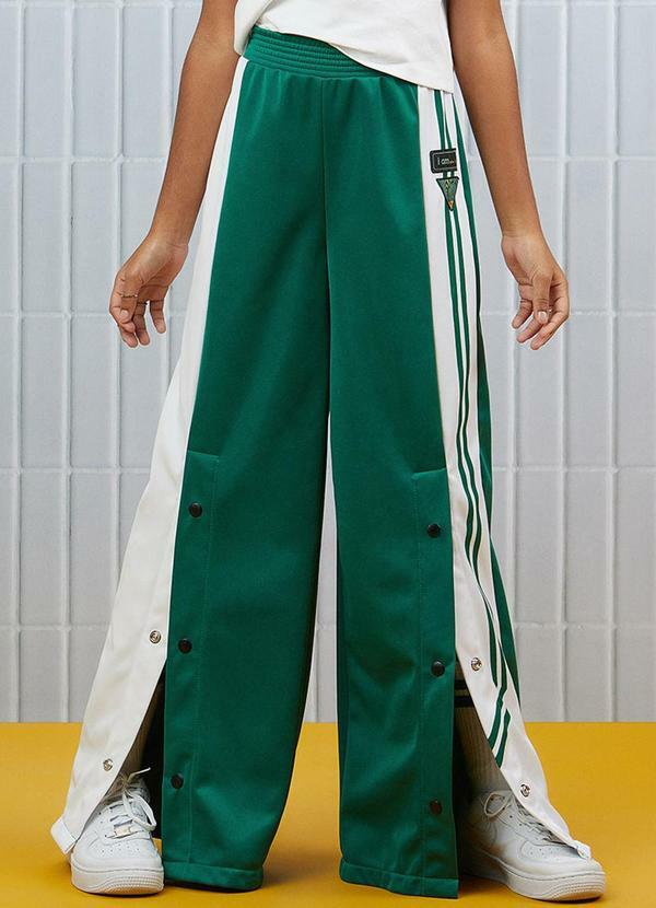 I Am - Calça College com Patch Verde