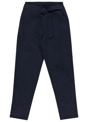 Outlet - Calça com Amarração Azul - OUTLET