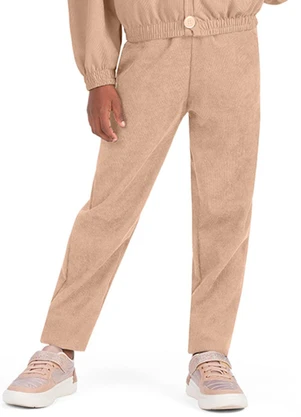 Outlet - Calça com Amarração Bege - OUTLET