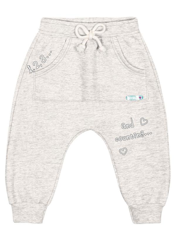 Abrange - Calça com Bolso Baby Cinza 1