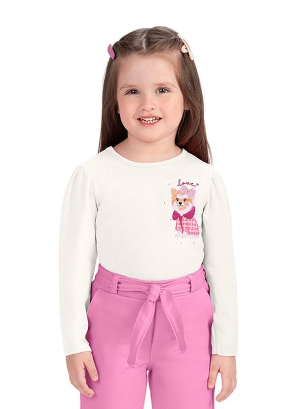 Alenice - Calça com Cinto Menina Rosa 