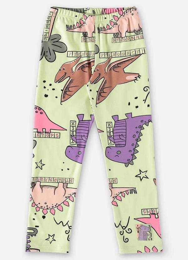 Up Baby - Calça Comfy em Malha Peluciada Verde