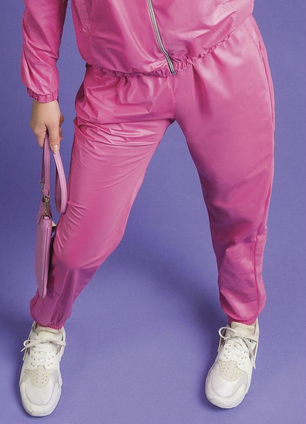 Cativa Teen - Calça Corta Vento Juvenil Rosa 1