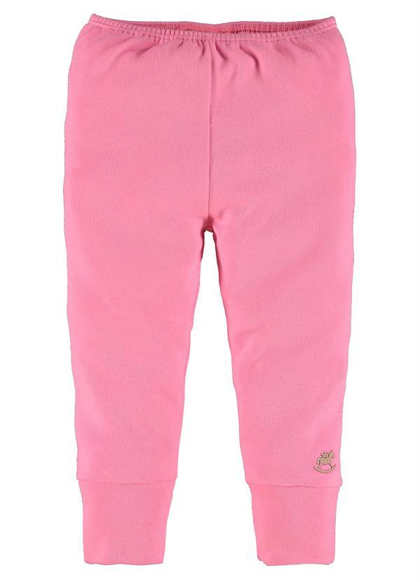 Up Baby - Calça Culote Básico Bebê Rosa