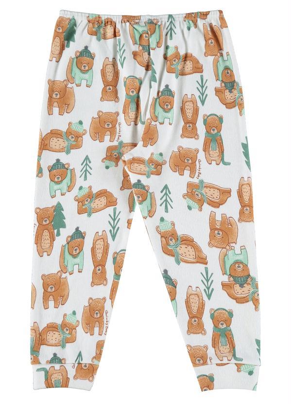 Quimby - Calça Culote Bebê em Suedine Branco 2