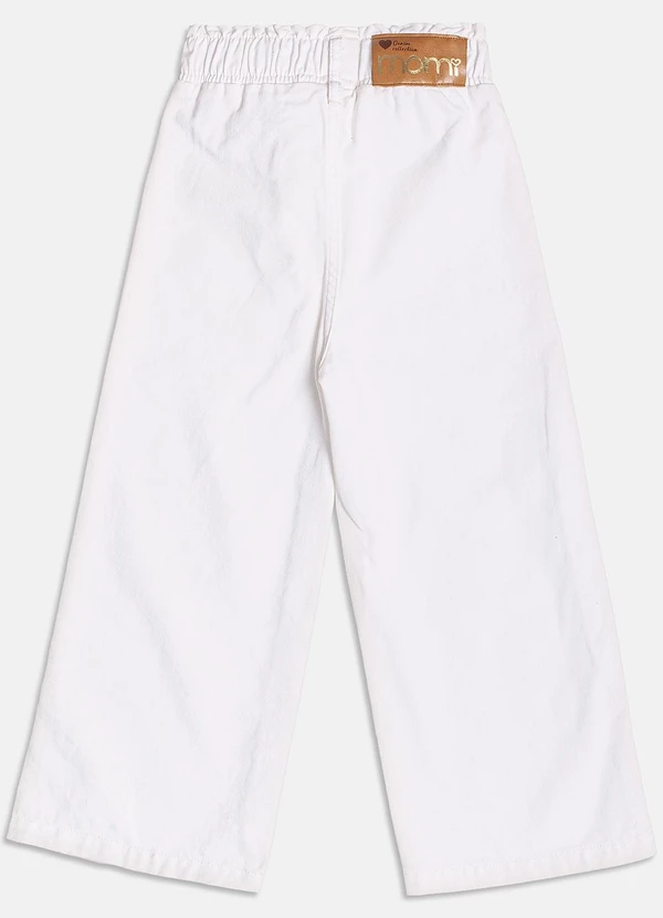 Momi - Calça de Sarja com Cinto Off White 5