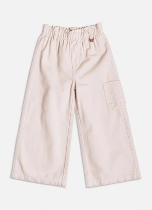 Momi - Calça de Sarja com Pingente Bege - MOMI