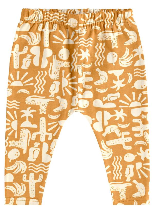 Malwee Kids - Calça Deserto Unissex Amarelo Mostarda