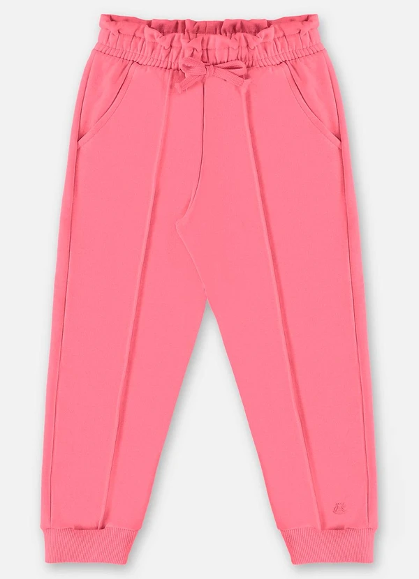 Up Baby - Calça em Molecotton Infantil Menina Rosa