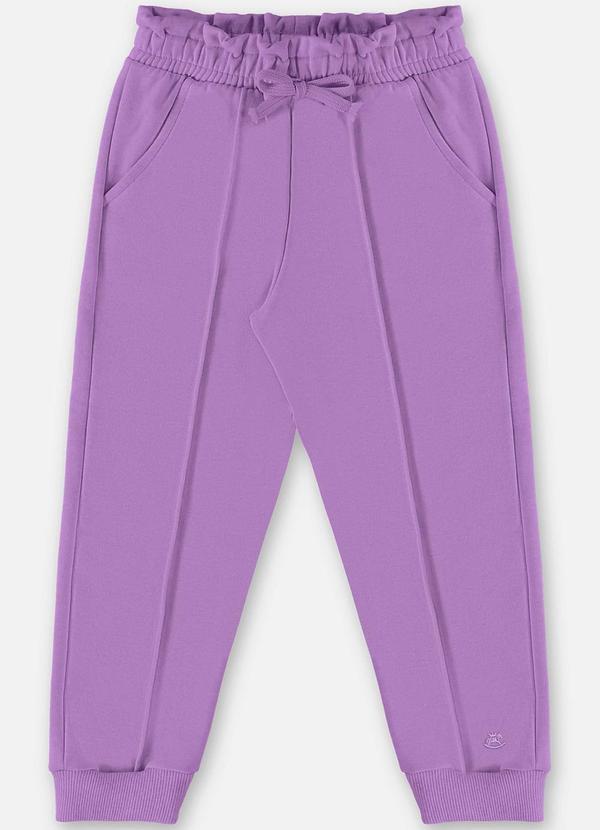 Up Baby - Calça em Molecotton Infantil Menina Roxo