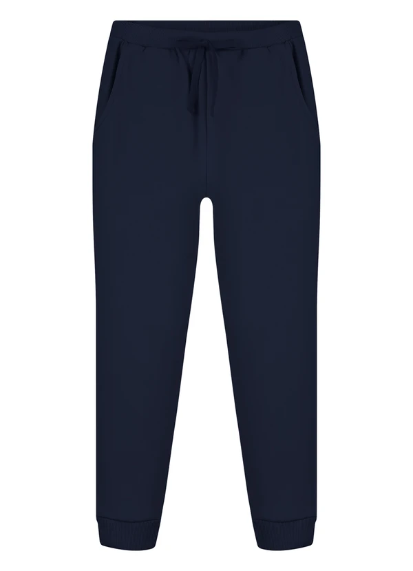 Alakazoo - Calça em Moletom Felpado Azul