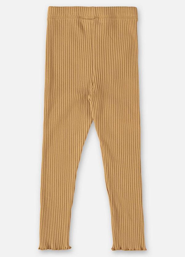 Up Baby - Calça em Ribana Infantil Menina Marrom 2