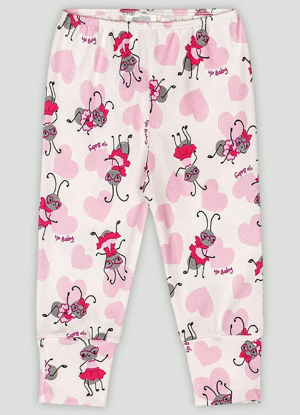 Up Baby - Calça em Suedine para Bebê Menina Branco