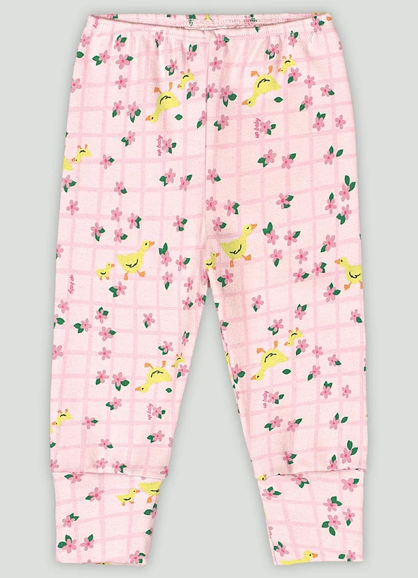 Up Baby - Calça em Suedine para Bebê Menina Up Baby Rosa
