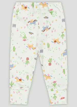 Calça em Suedine para Bebê Menina Up Baby Verde - UP BABY