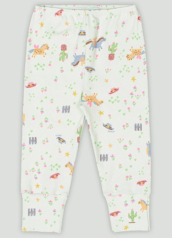 Up Baby - Calça em Suedine para Bebê Menina Up Baby Verde
