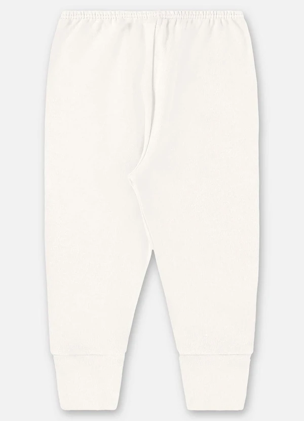 Up Baby - Calça em Suedine Unissex Bebê Off White 2