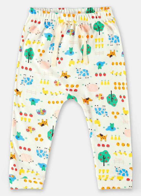 Up Baby - Calça em Suedine Unissex Branco