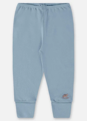 Up Baby - Calça em Suedine Unissex para Bebê Azul - UP BABY