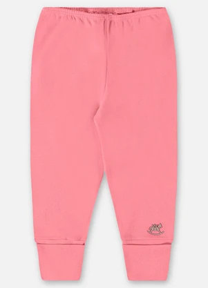 Up Baby - Calça em Suedine Unissex para Bebê Rosa - UP BABY