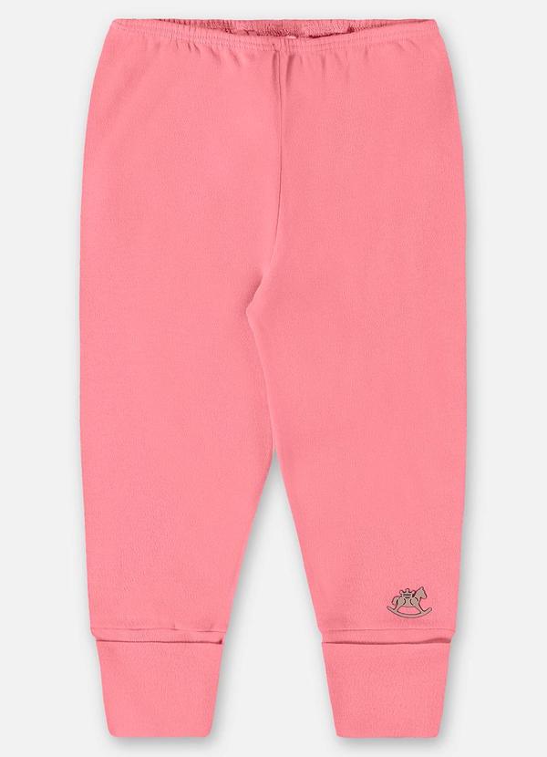 Up Baby - Calça em Suedine Unissex para Bebê Rosa