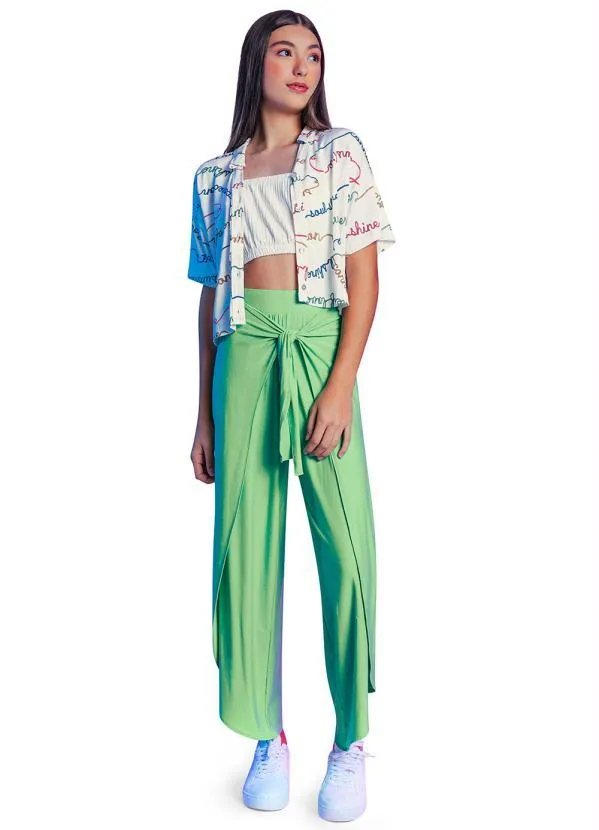 Rovitex Teen - Calça Envelope Menina Verde 3