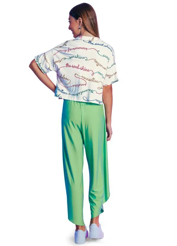 Rovitex Teen - Calça Envelope Menina Verde 4