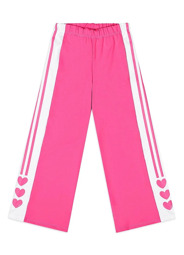 Quimby - Calça Esportiva Infantil em Poliéster Rosa 3