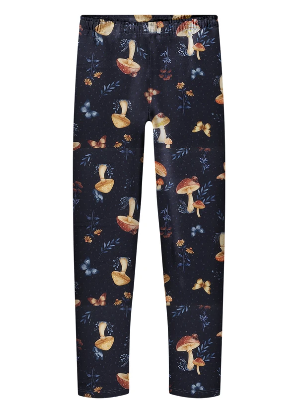 Alakazoo - Calça Estampada com Cós Elástico Azul