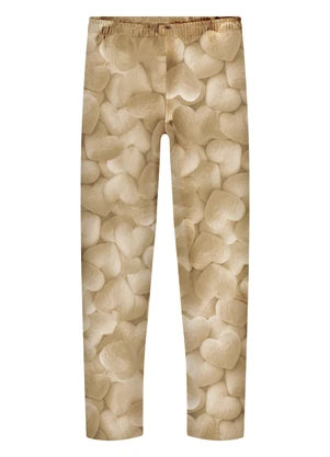 Alakazoo - Calça Estampada com Cós Elástico Bege - ALAKAZOO