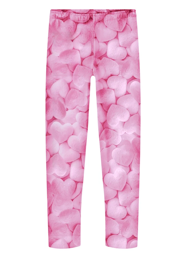 Alakazoo - Calça Estampada com Cós Elástico Rosa