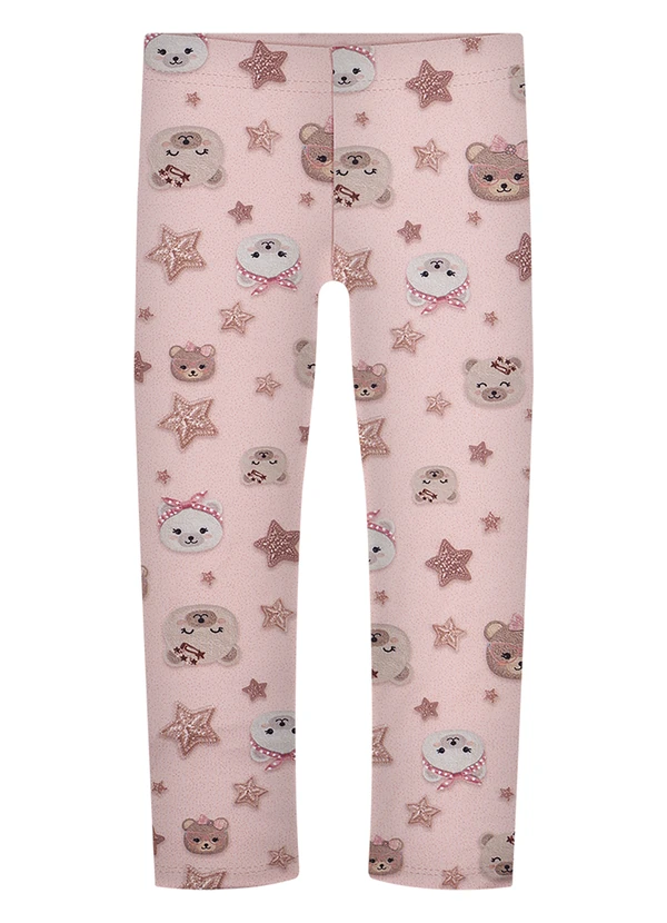 Alakazoo - Calça Estampada em Malha Soft Laranja