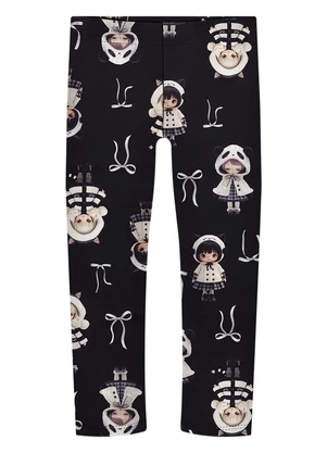 Alakazoo - Calça Estampada em Malha Soft Preto - ALAKAZOO