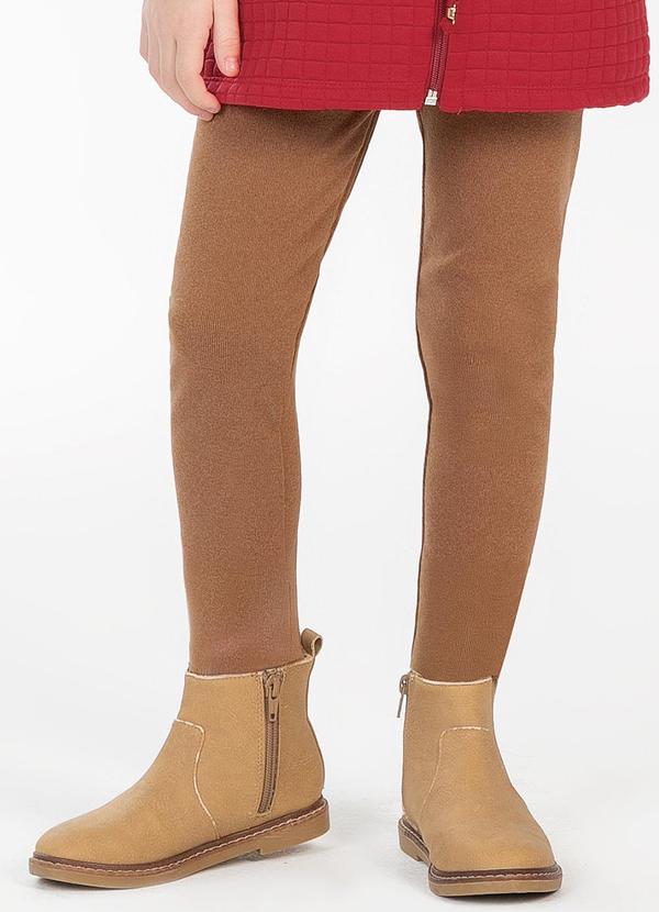 Cativa Kids - Calça Feminina Infantil Básica Bege