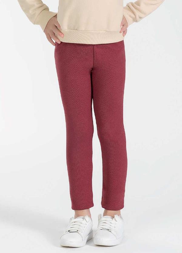 Cativa Kids - Calça Feminina Infantil Básica Rosa