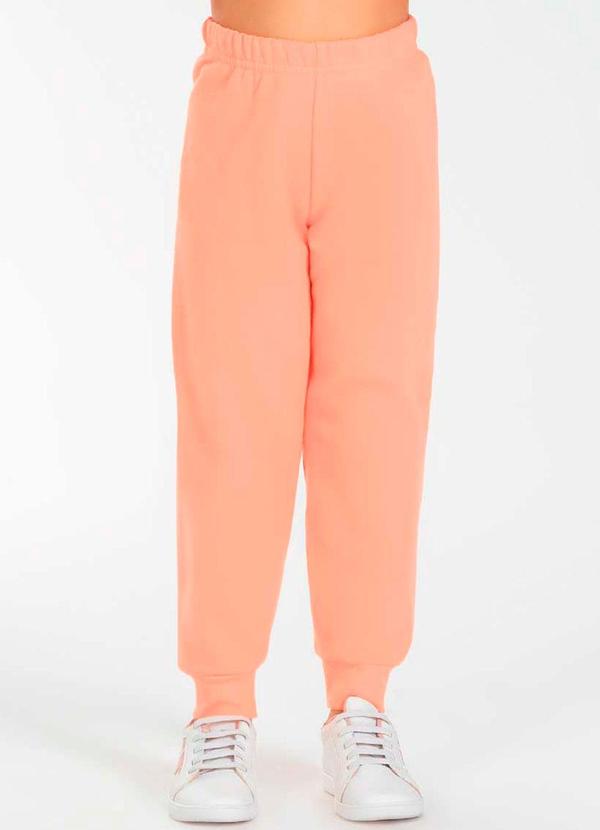 Cativa Kids - Calça Feminina Infantil Confortavel Laranja