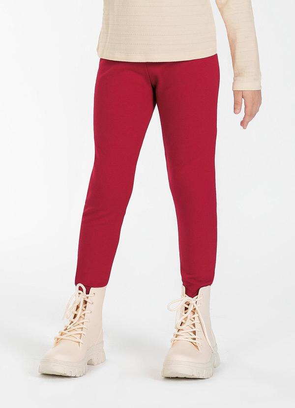 Cativa Kids - Calça Feminina Infantil Vermelho
