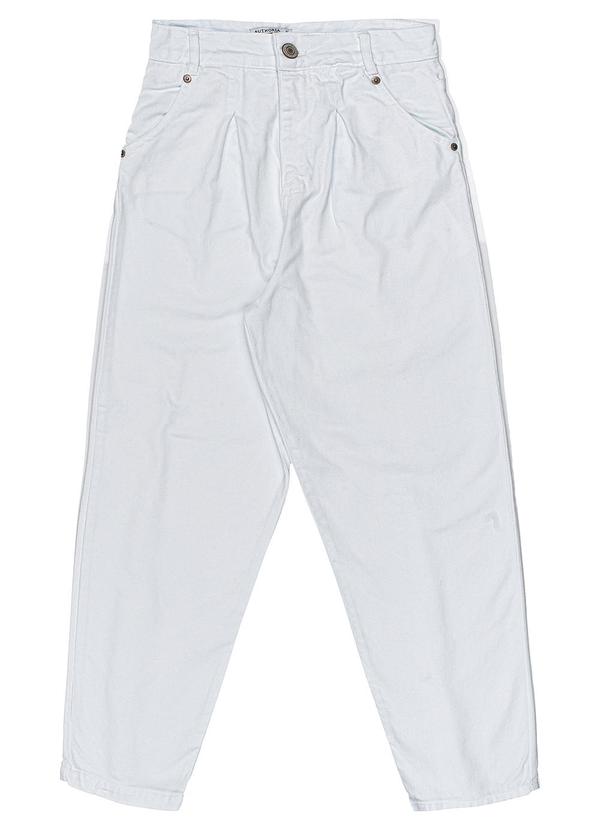 Authoria - Calça Feminino de Sarja Branco Branco 3