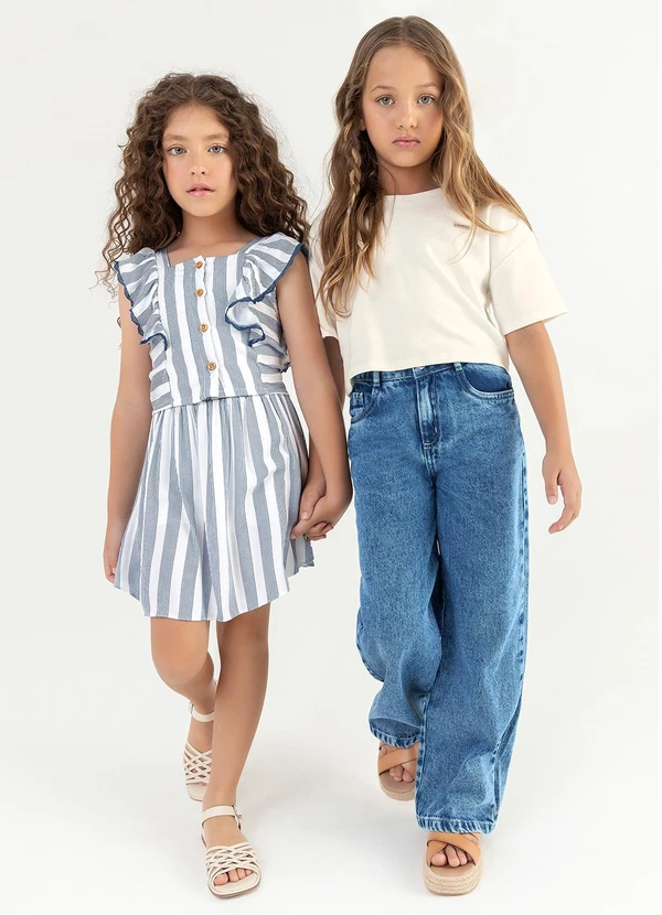 Colorittá - Calça Menina Infantil Azul 2