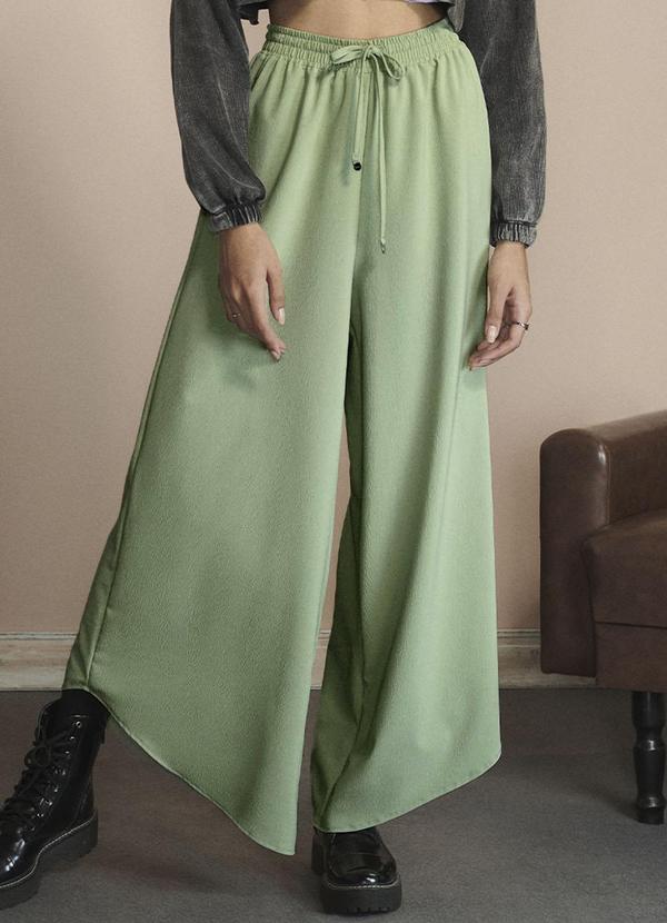 Authoria - Calça Feminino Pantalona Verde